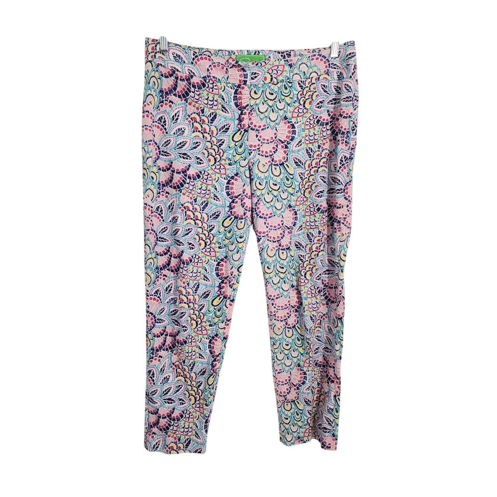 Pappagallo Floral Print Pants Womens Size 12